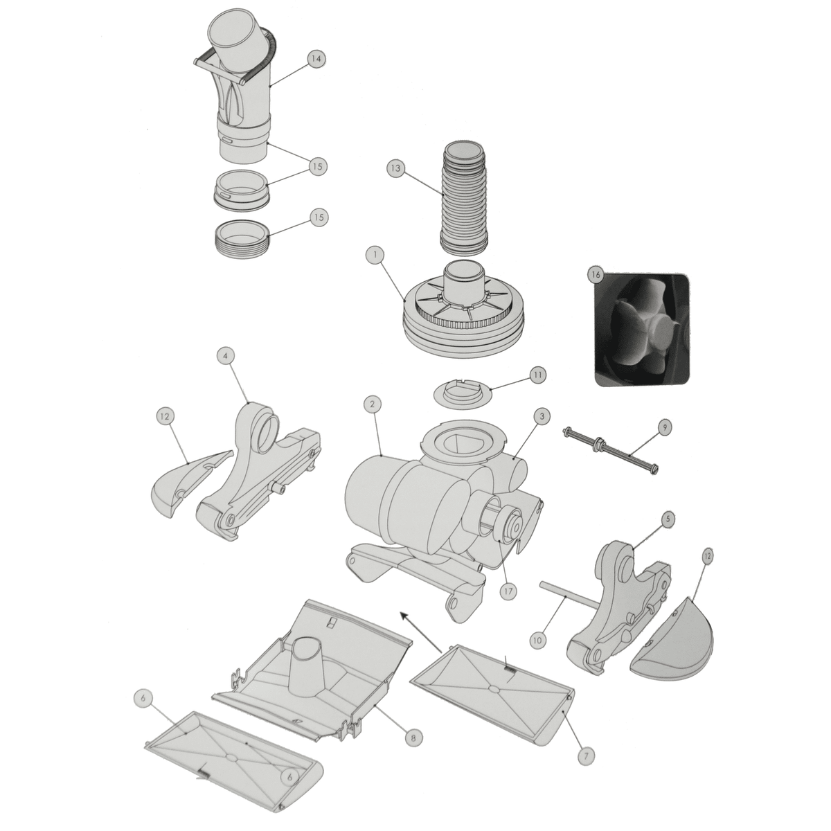 Kreepy Krauly Sprinta Plus Spare Parts List