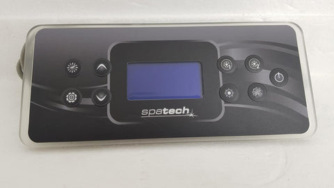 Spa-Tech 2 Pump Spa Touchpad and Overlay