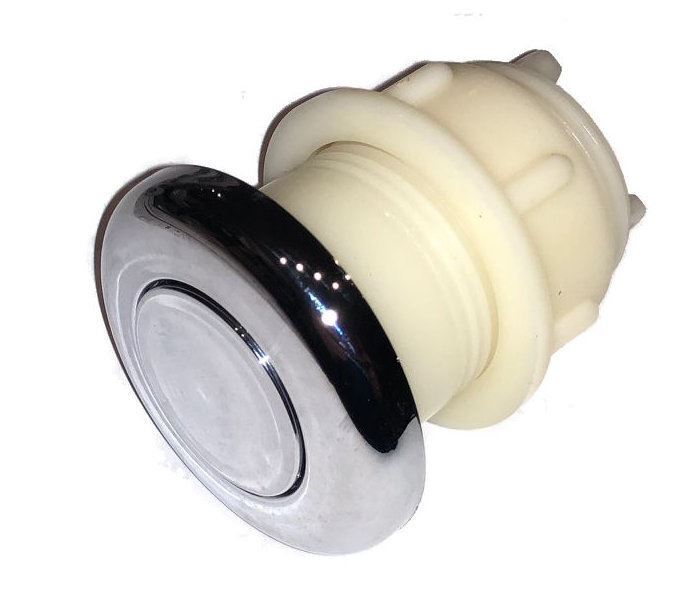 Air Button plunger for spas - Chrome