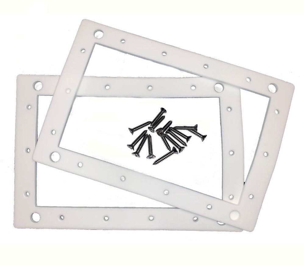 Poolrite Escutcheon Gaskets Mk2 - Pair with screw pack W1493