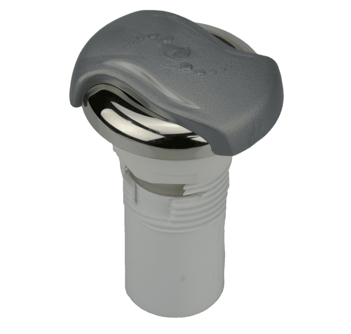 CMP 1" air control - wave handle - stainless steel / silver