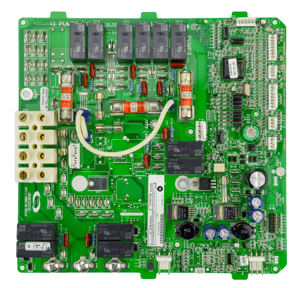 Dimension One Spas Gecko MSPA-MP-D13 PCB - Hot Tub Circuit Board