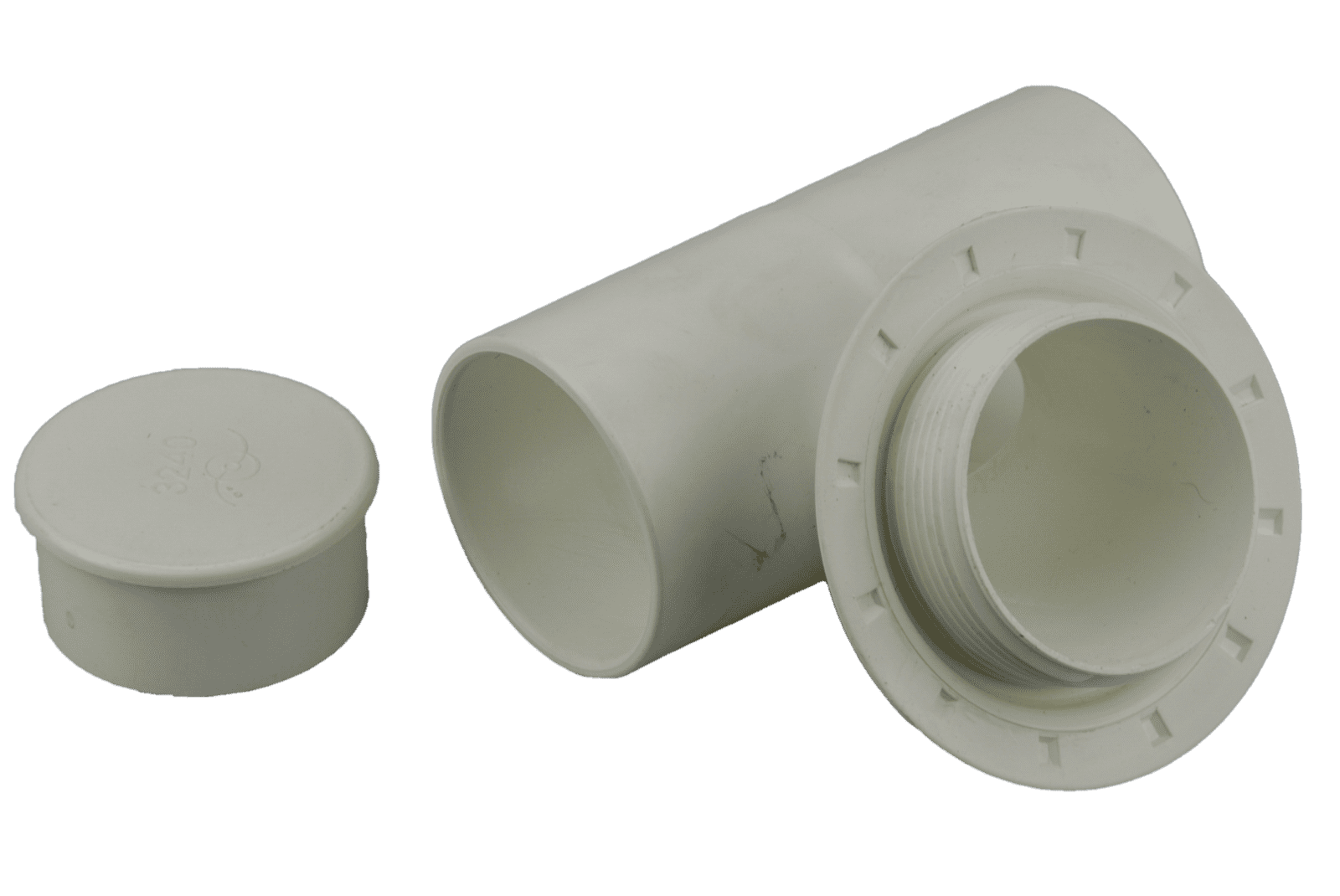 Edgetec Spa Bath Suction Tee Body 1.5"/40mm with End Cap