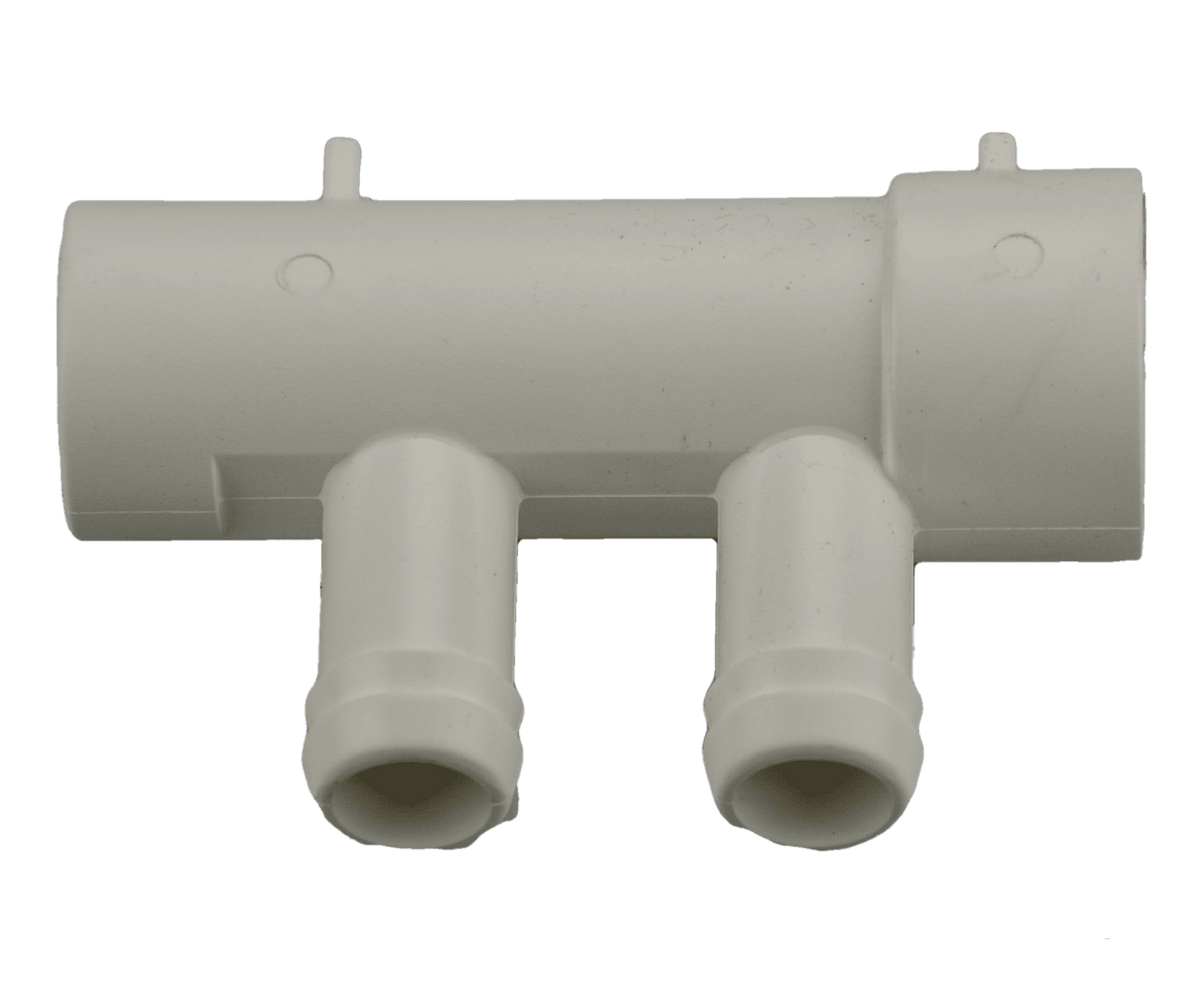Edgetec 2 port 19mm Barb manifold 25mm S x 25mm Spg