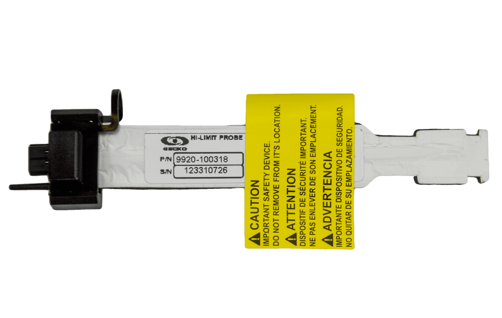 Gecko Hi Limit Sensor for MSPA-MP Flow Through - Plug In