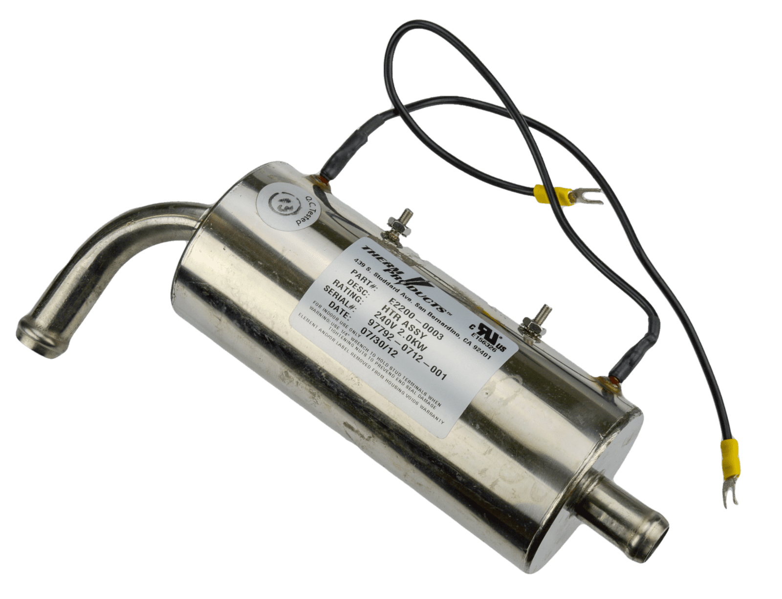 Dimension One Spas SLC-V vertical heater - 2kw