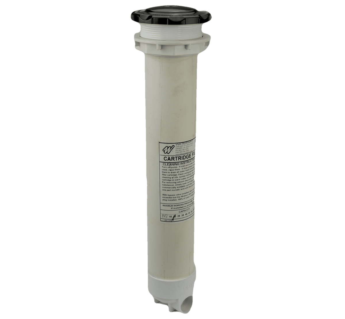 Waterway 20 sqft 5" Top Load Circulation Pump Filter 1" Connection