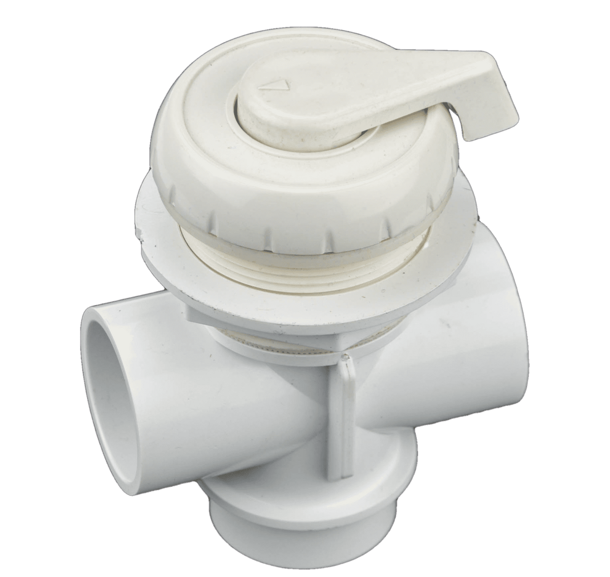 Waterway 1" Top Access Diverter Valve - Notched Vertical - White