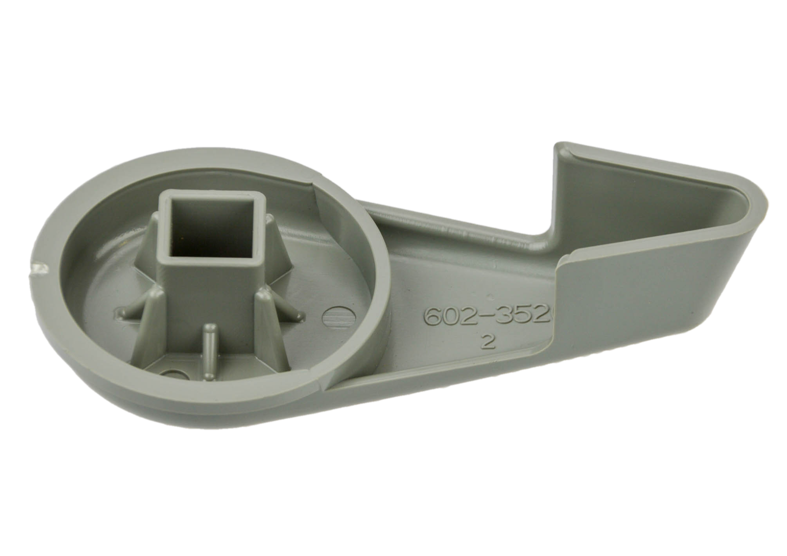 Waterway 2" Diverter Handle - Scalloped - Grey