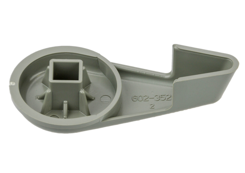 Waterway 2" Diverter Handle - Scalloped - Grey